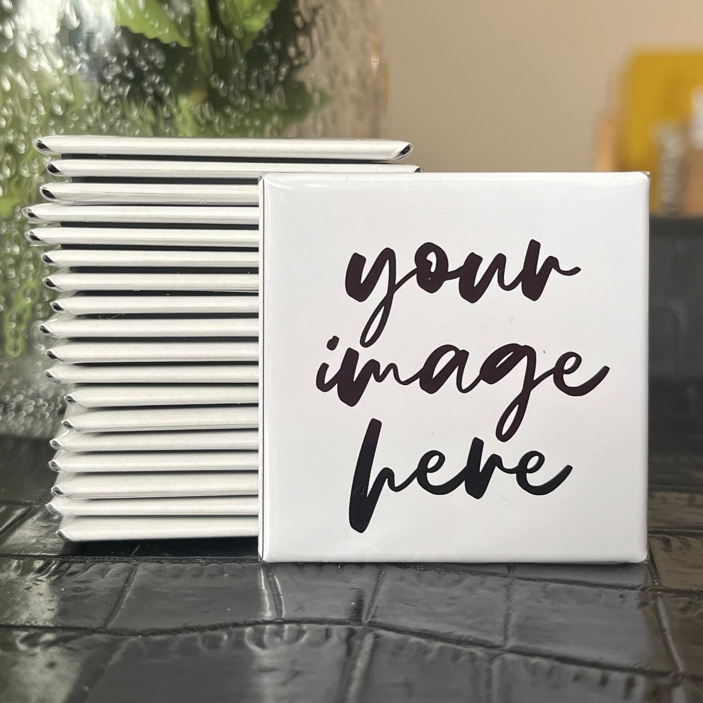 SQUARE 2"x2" Personalized Photo Magnet - BULK ORDER, Custom Design