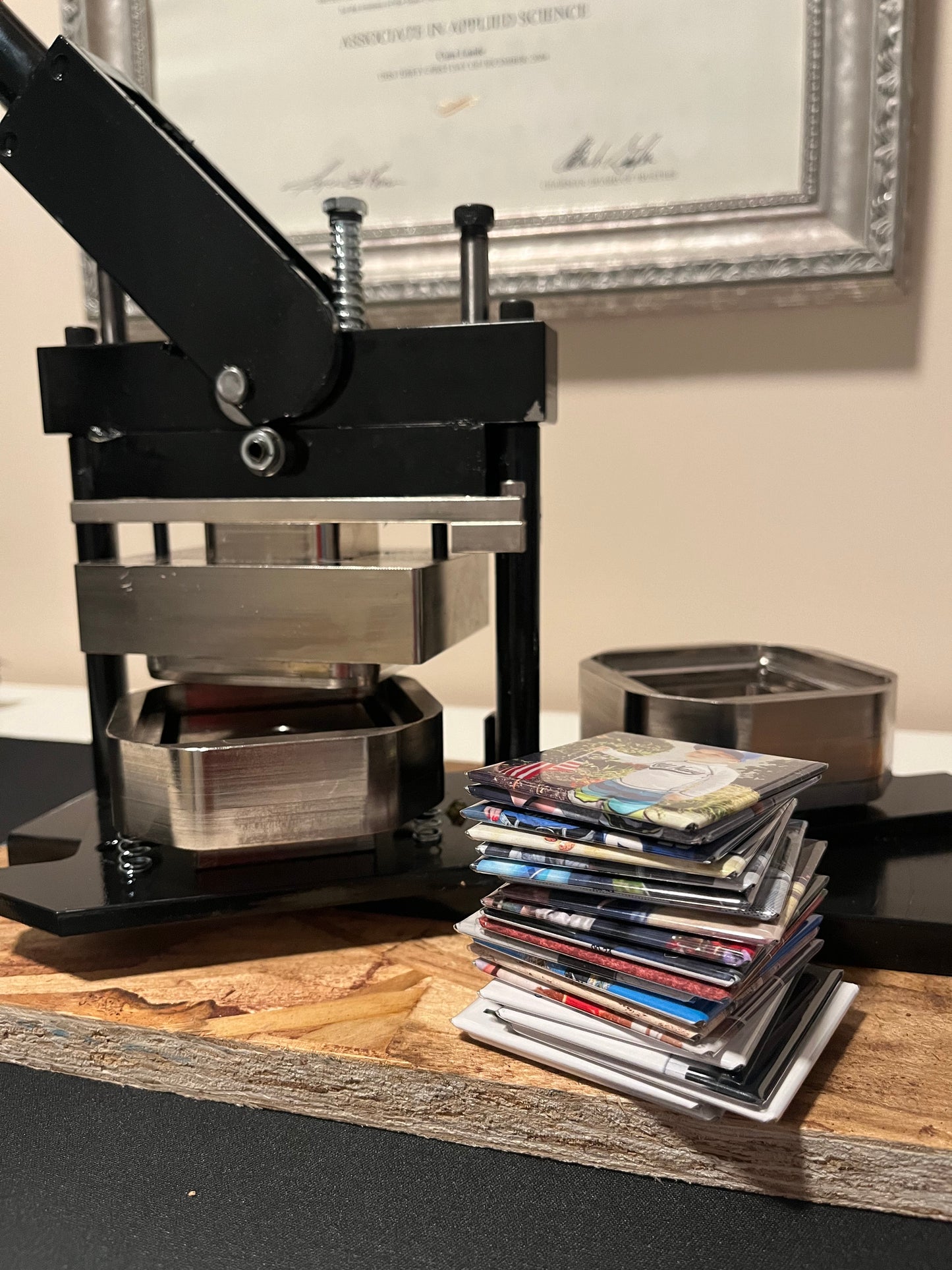 Set of 6 Custom SQUARE 2"x2" Personalized Photo Magnets