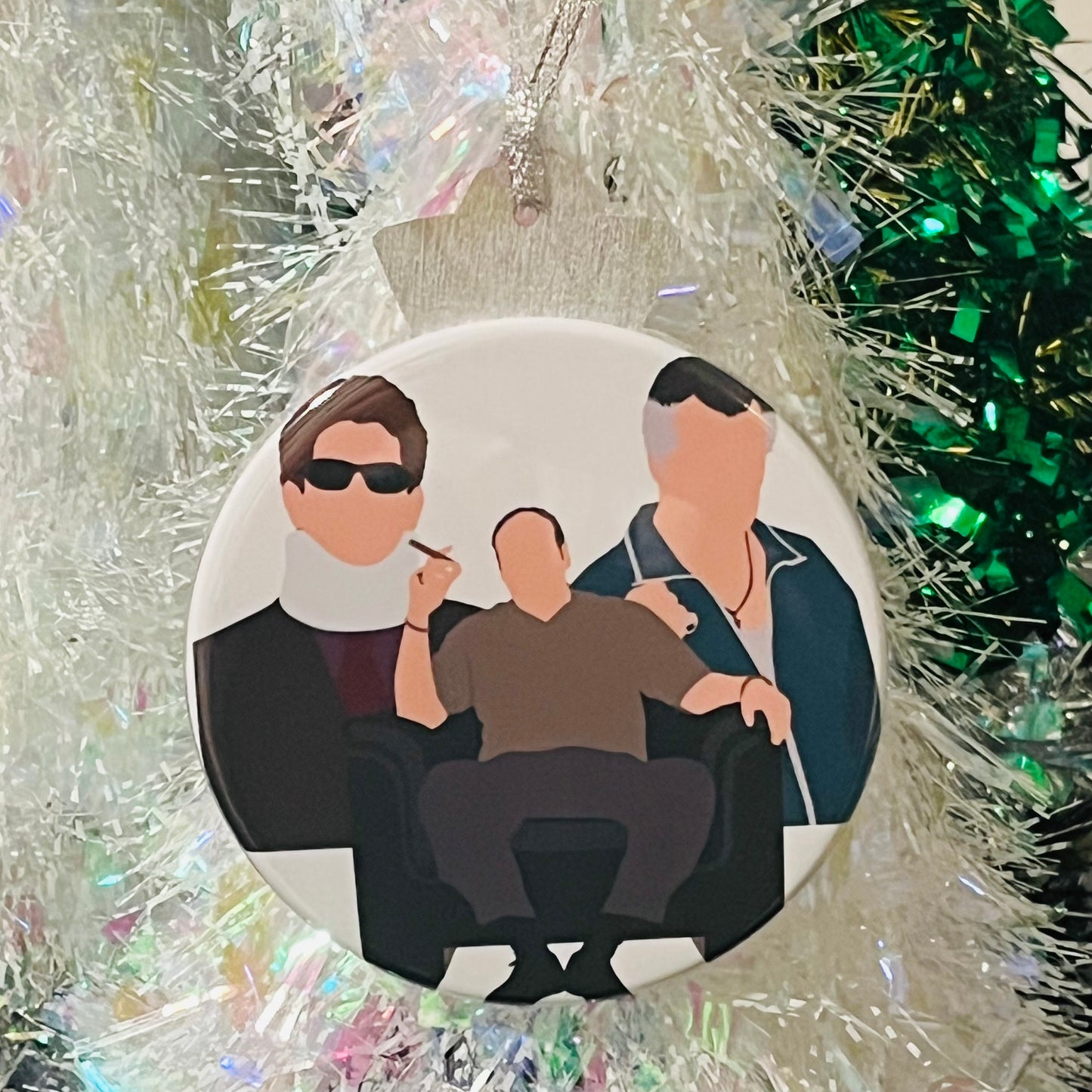 SOPRANOS TRIO - TONY, CHRISTOPHER & PAULIE CHRISTMAS TREE ORNAMENT