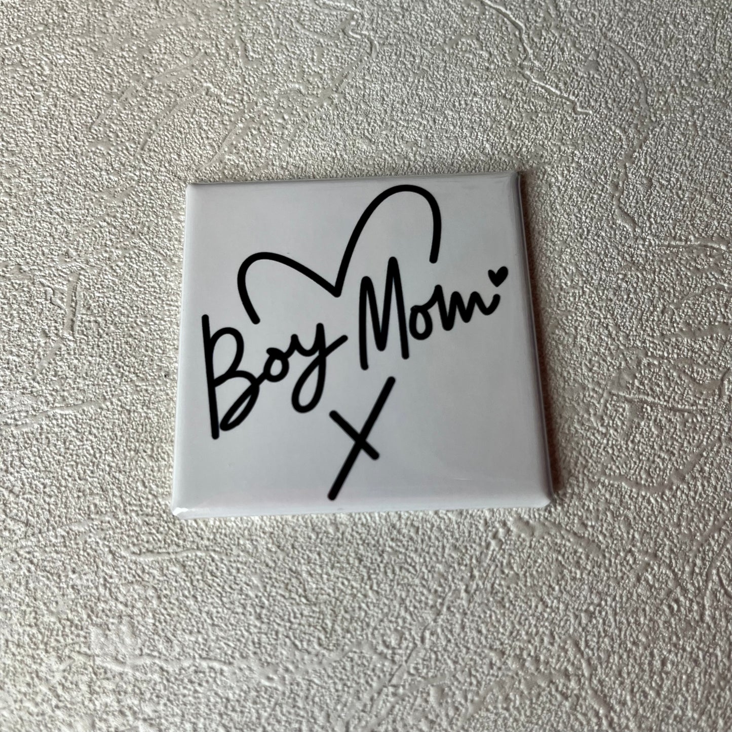 BOY MOM LOVE 2x2 MAGNET