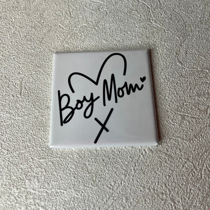 BOY MOM LOVE 2x2 MAGNET