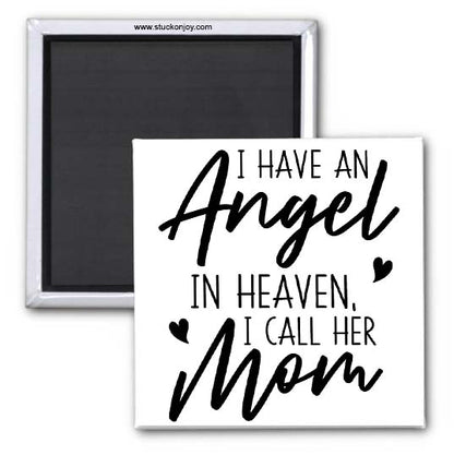 MOM IN HEAVEN 2x2 MAGNET