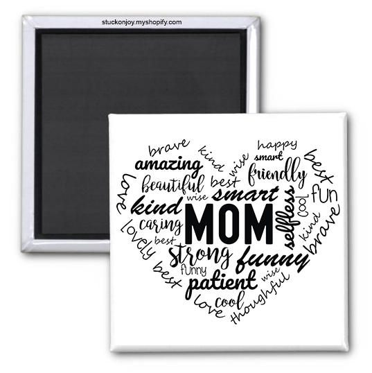 MOM HEART MAGNET MAGNET