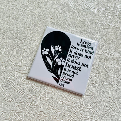 CORINTHIANS 13:4 2x2 MAGNET