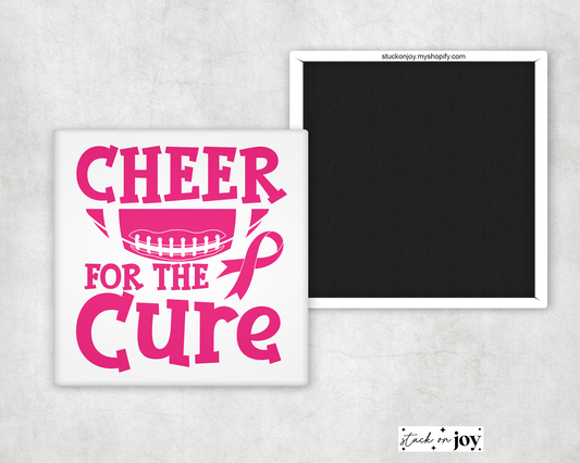 CHEER FOR THE CURE - BREAST CANCER AWARENESS MAGNET