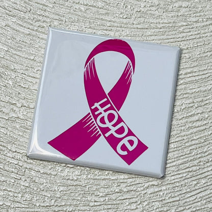 HOPE RIBBON - BREAST CANCER AWARENESS MAGNET