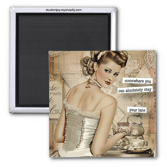 SOMEWHERE YOU CAN STAY...YOUR LANE 2x2 MAGNET