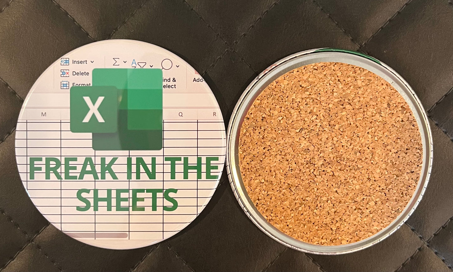 FREAK IN THE SHEETS FUNNY 3.5" COASTER