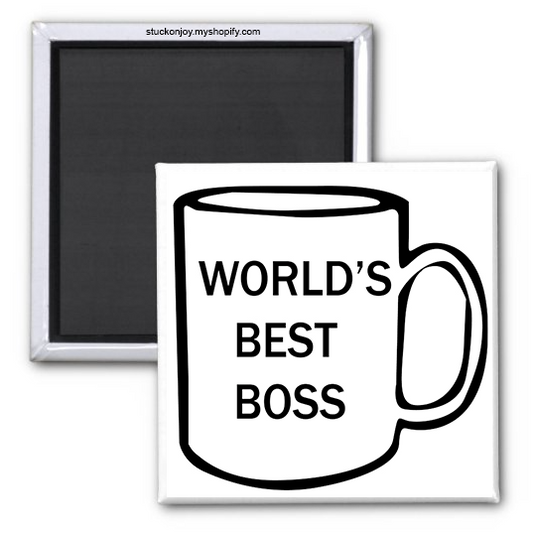 WORLD'S BEST BOSS 2x2 MAGNET