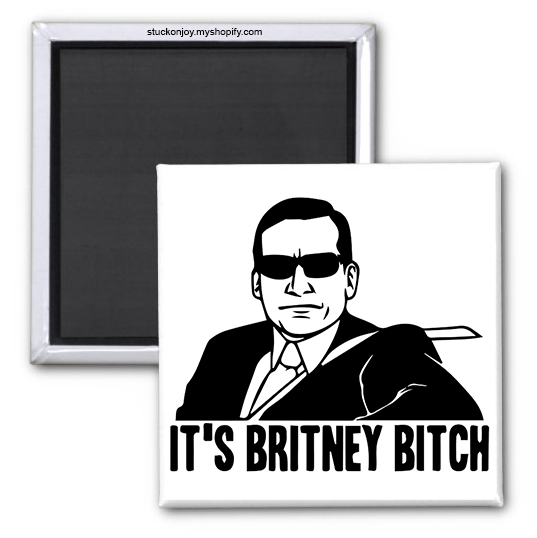 IT'S BRITNEY, B*TCH 2x2 MAGNET