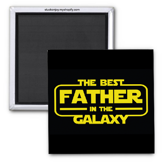 THE BEST FATHER IN THE GALAXY 2X2" MAGNET