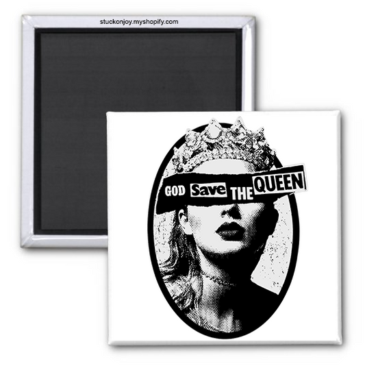 TAYLOR SWIFT 'GOD SAVE THE QUEEN' 2x2 SQUARE MAGNET