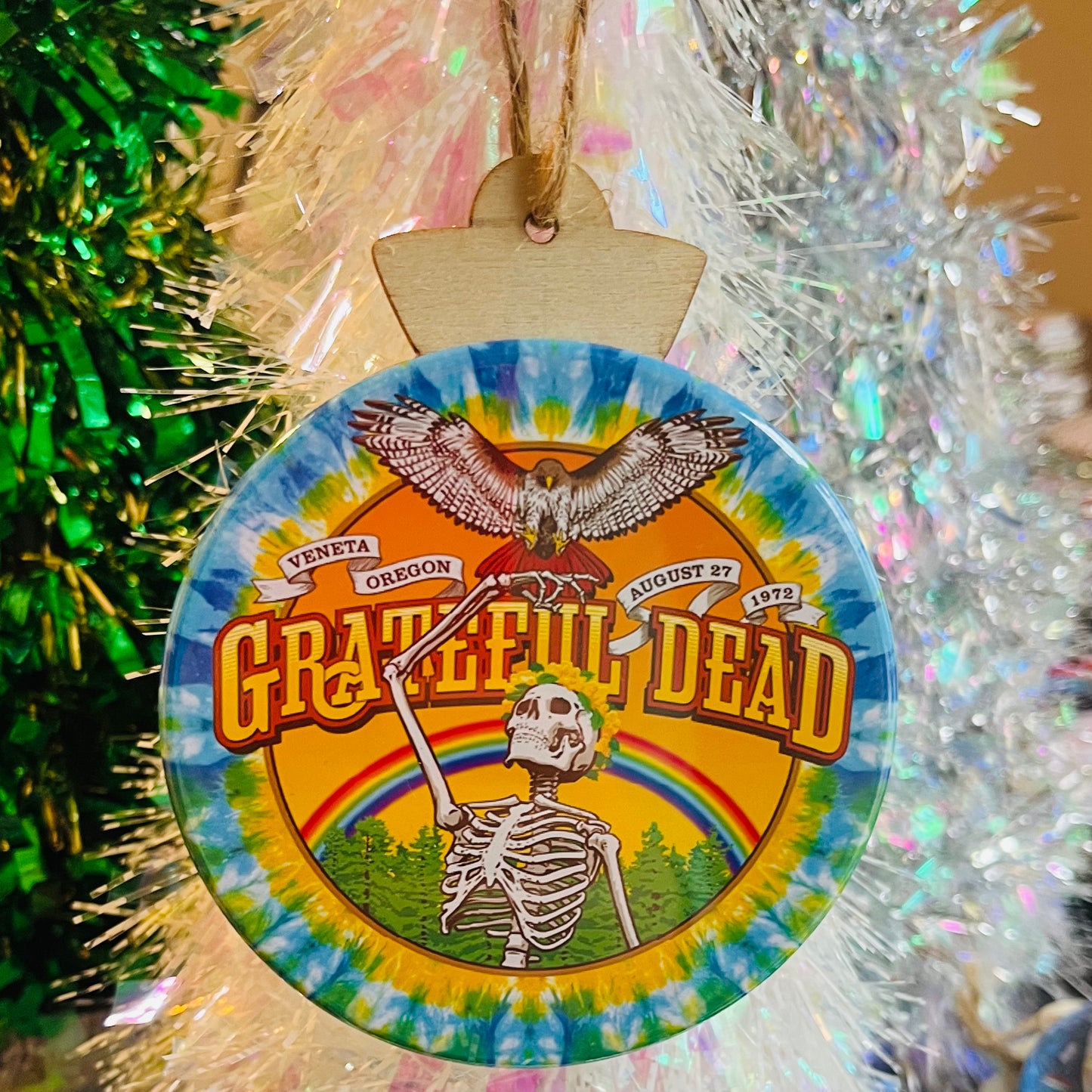 GRATEFUL DEAD VENETA OREGON 1972 CHRISTMAS ORNAMENT