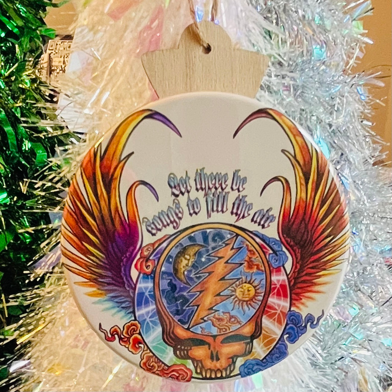 GRATEFUL DEAD 'LET THERE BE SONGS TO FILL THE AIR' CHRISTMAS ORNAMENT