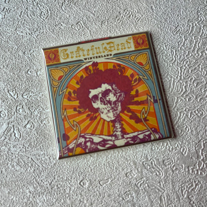 Grateful Dead WINTERLAND 2x2 Magnet
