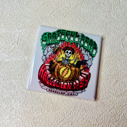 Grateful Dead HALLOWEEN 1984 2x2 Magnet