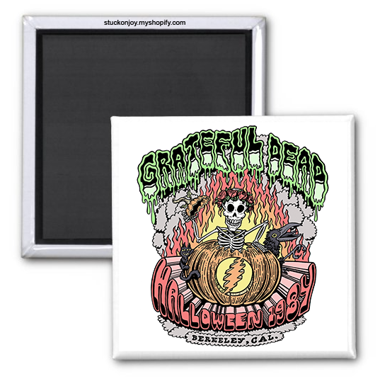 Grateful Dead HALLOWEEN 1984 2x2 Magnet
