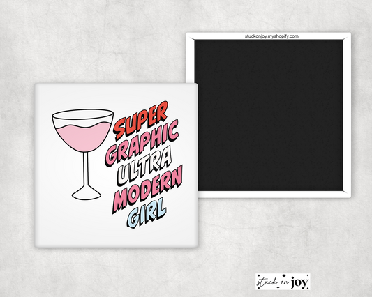 SUPER GRAPHIC ULTRA MODERN GIRL - CHAPPELL ROAN INSPIRED 2x2 MAGNET