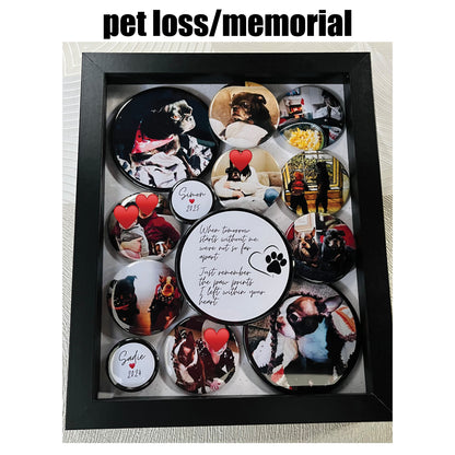 CUSTOM 3D BUTTON PHOTO SHADOWBOX