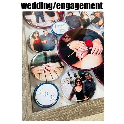 CUSTOM 3D BUTTON PHOTO SHADOWBOX