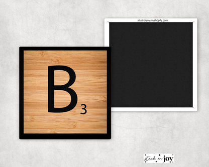 ALPHABET TILES, INDIVIDUAL 2x2" MAGNETS, refrigerator art, family names, menu, sign, personalize, home, letter blocks, add on custom photos