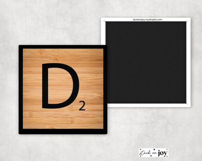 ALPHABET TILES, INDIVIDUAL 2x2" MAGNETS, refrigerator art, family names, menu, sign, personalize, home, letter blocks, add on custom photos