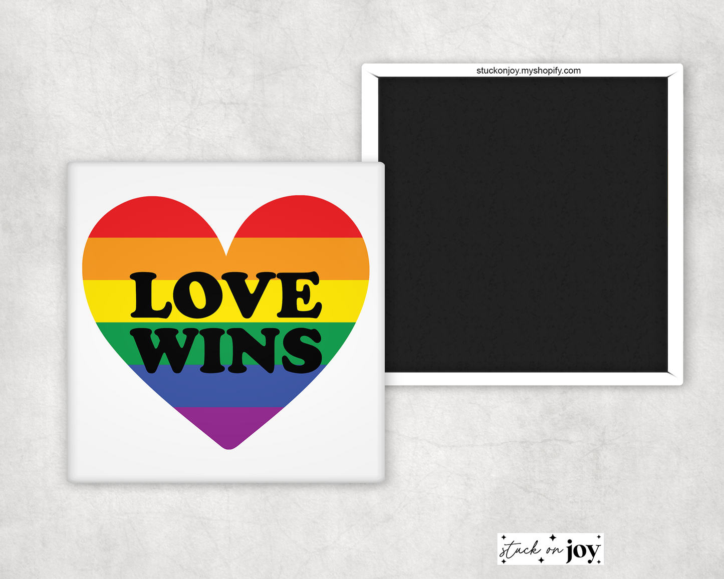 LOVE WINS 2X2 MAGNET