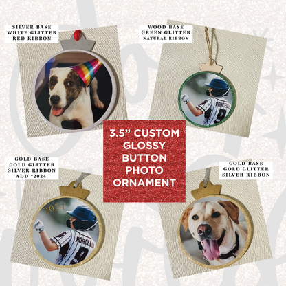 Personalized Photo Christmas Ornament - Upload your own photo!