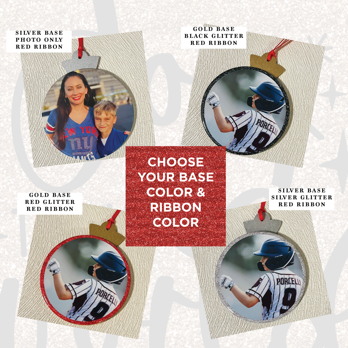 Personalized Photo Christmas Ornament - Upload your own photo!