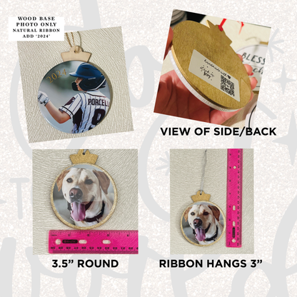 Personalized Photo Christmas Ornament - Upload your own photo!