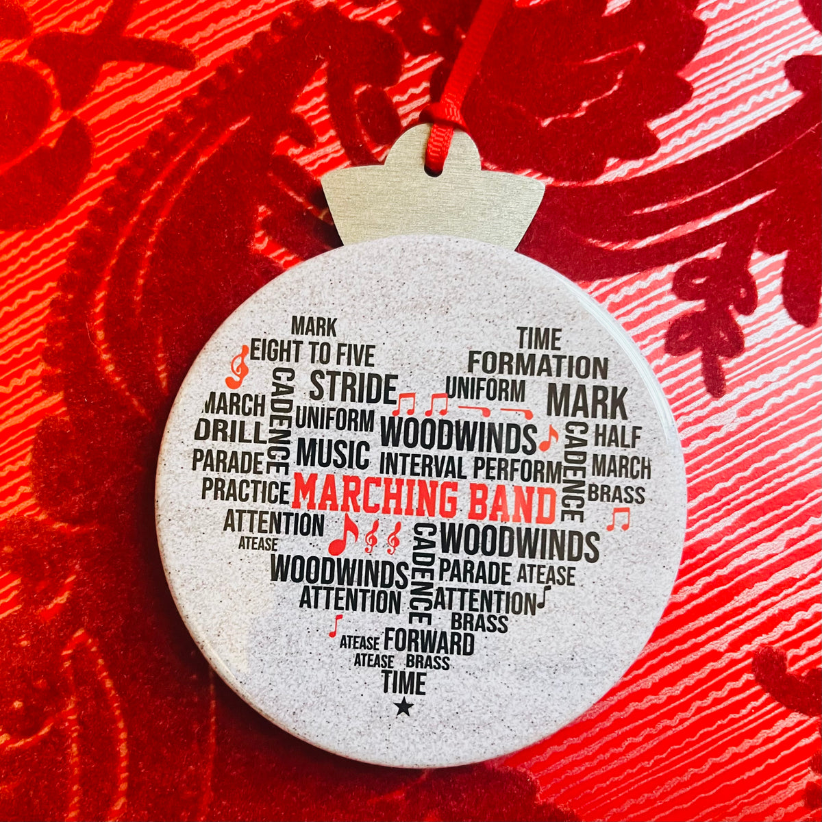 MARCHING BAND LOVE CHRISTMAS ORNAMENT
