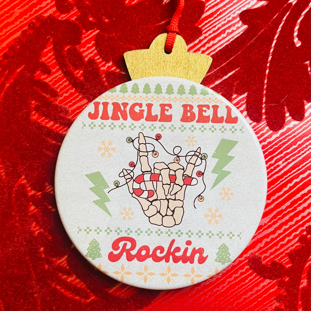 JINGLE BELL ROCKIN' CHRISTMAS ORNAMENT