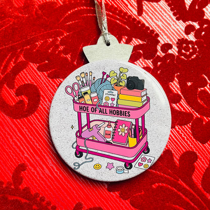 HOE OF ALL HOBBIES - Crafter-Inspired Christmas Ornament