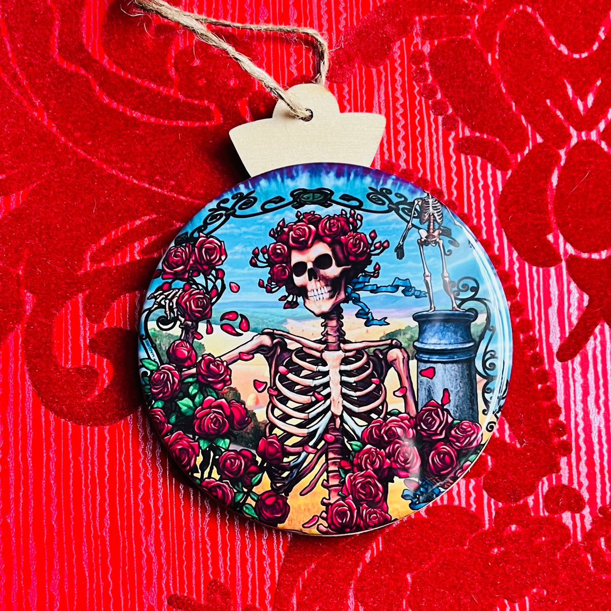 GRATEFUL DEAD SKETELON CHRISTMAS ORNAMENT