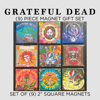 GRATEFUL DEAD 9 piece MAGNET GIFT SET