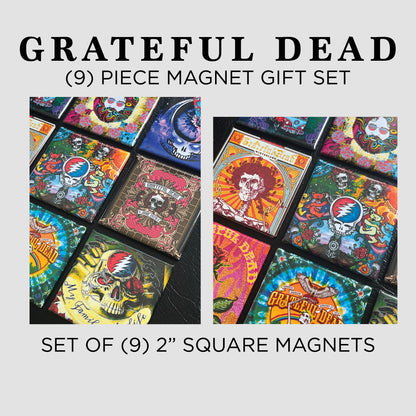 GRATEFUL DEAD 9 piece MAGNET GIFT SET