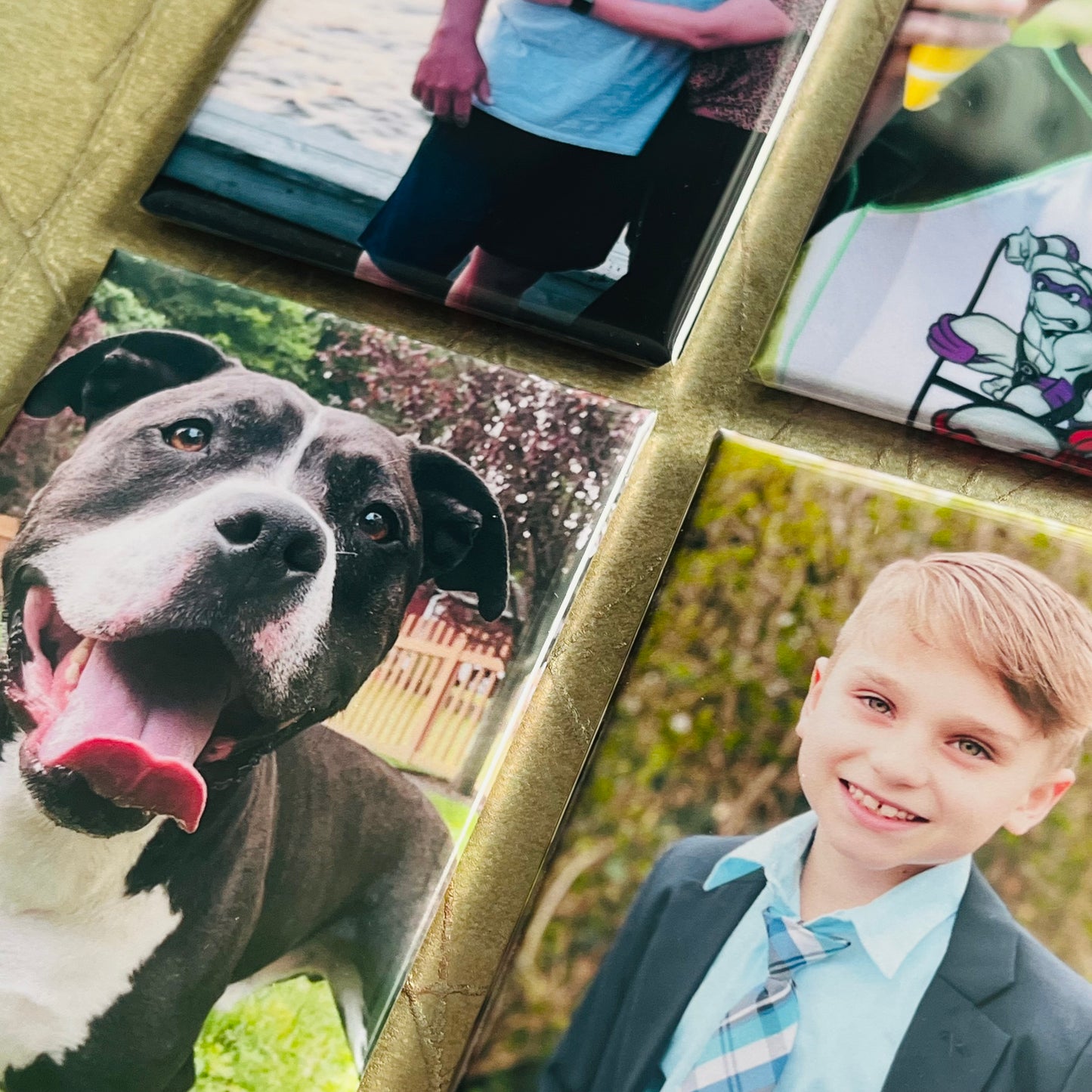 Set of 6 Custom RECTANGLE 2"x3" Personalized Photo Magnets