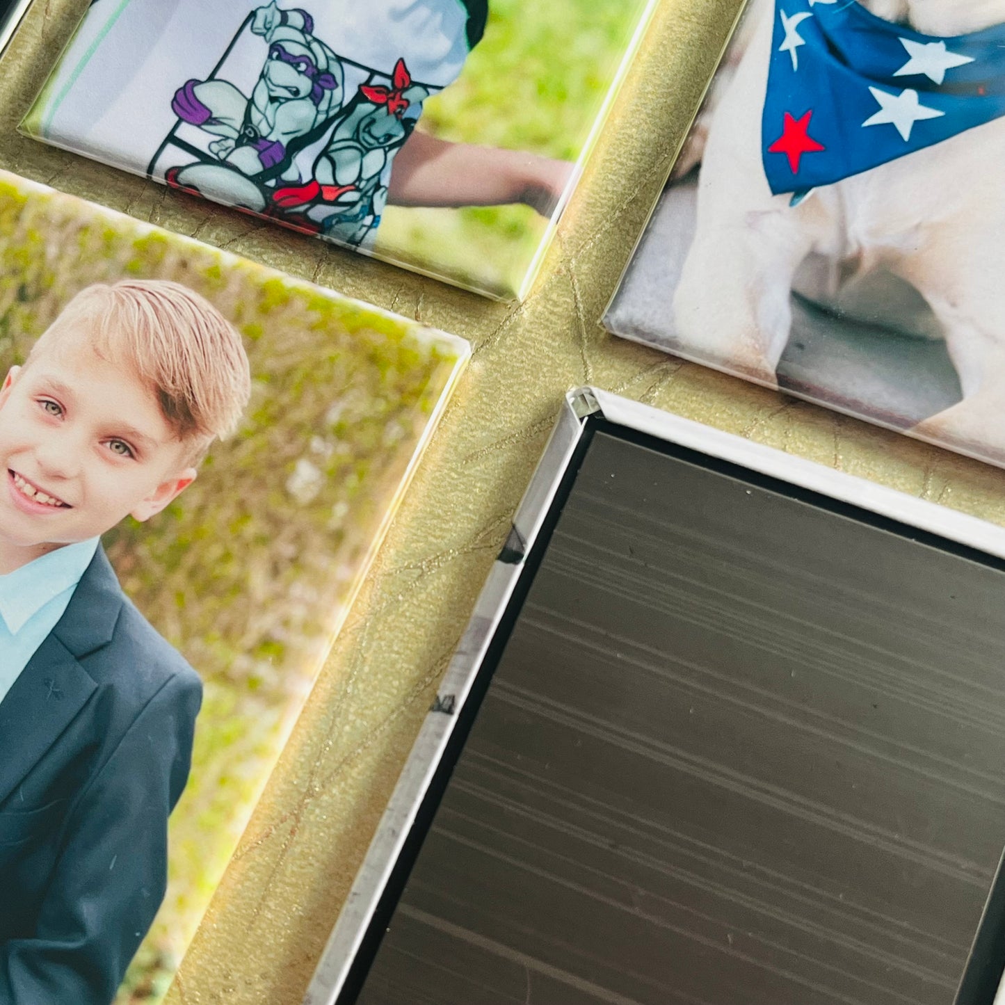 Set of 6 Custom RECTANGLE 2"x3" Personalized Photo Magnets