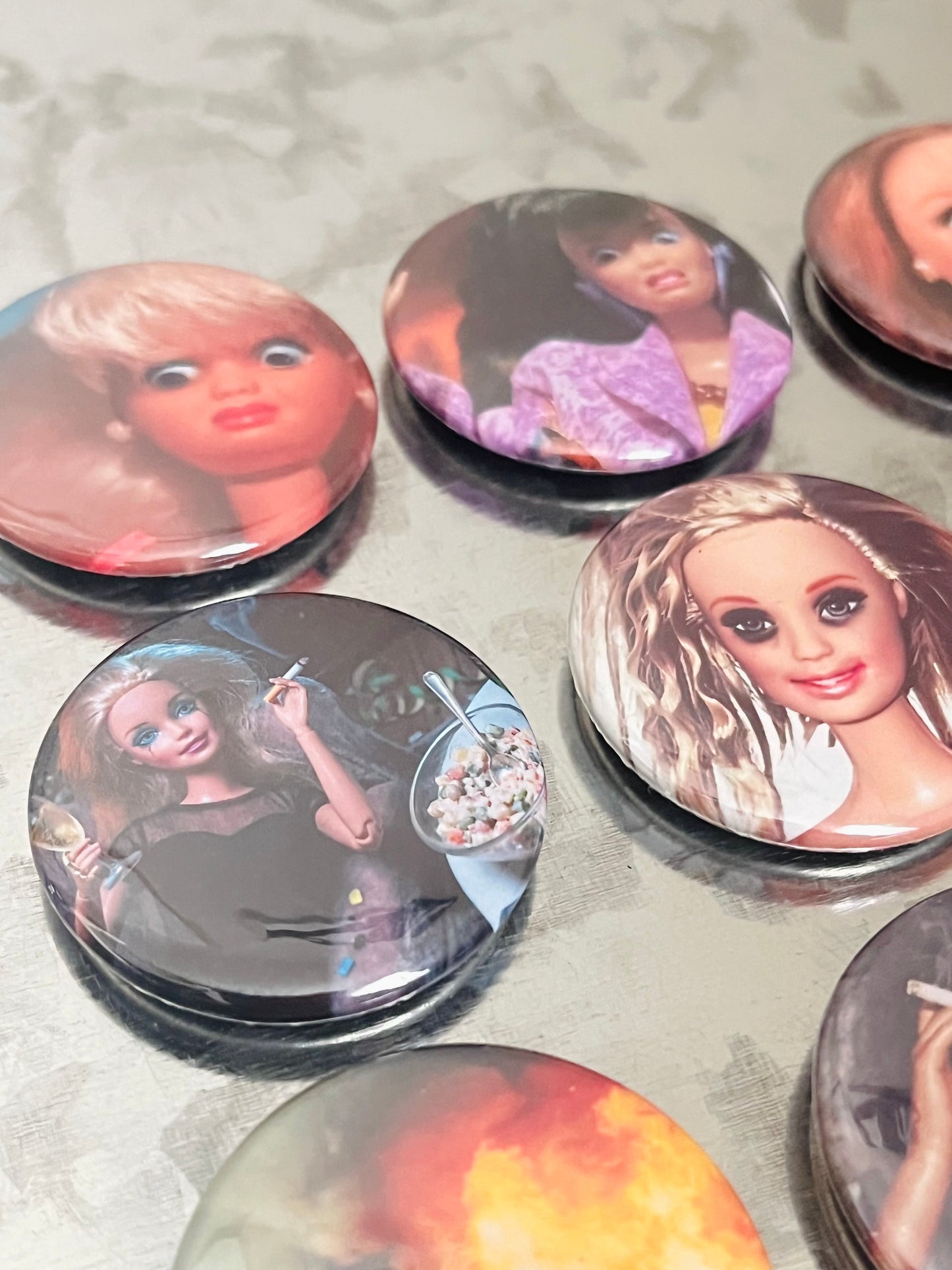 Funny Moody Doll Meme Magnet Set – Set of 12 | Snarky Fridge Magnets | Emotional Support Kitchen Decor