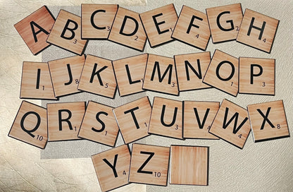 ALPHABET TILES, INDIVIDUAL 2x2" MAGNETS, refrigerator art, family names, menu, sign, personalize, home, letter blocks, add on custom photos