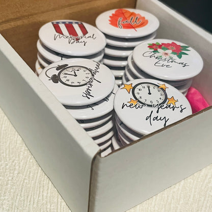 1.5" HOLIDAY MAGNETS Whiteboard, Home, Classroom, Calendar, Home Organization, Perpetual Calendar