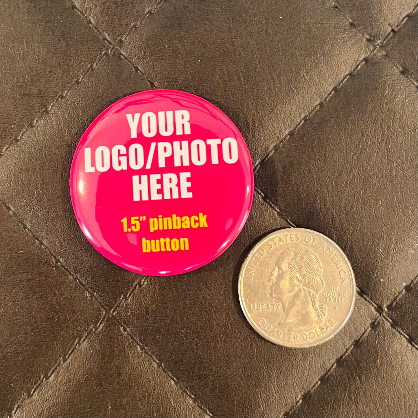 Round 1.5" Personalized Pin back Button - BULK ORDER, Custom Design