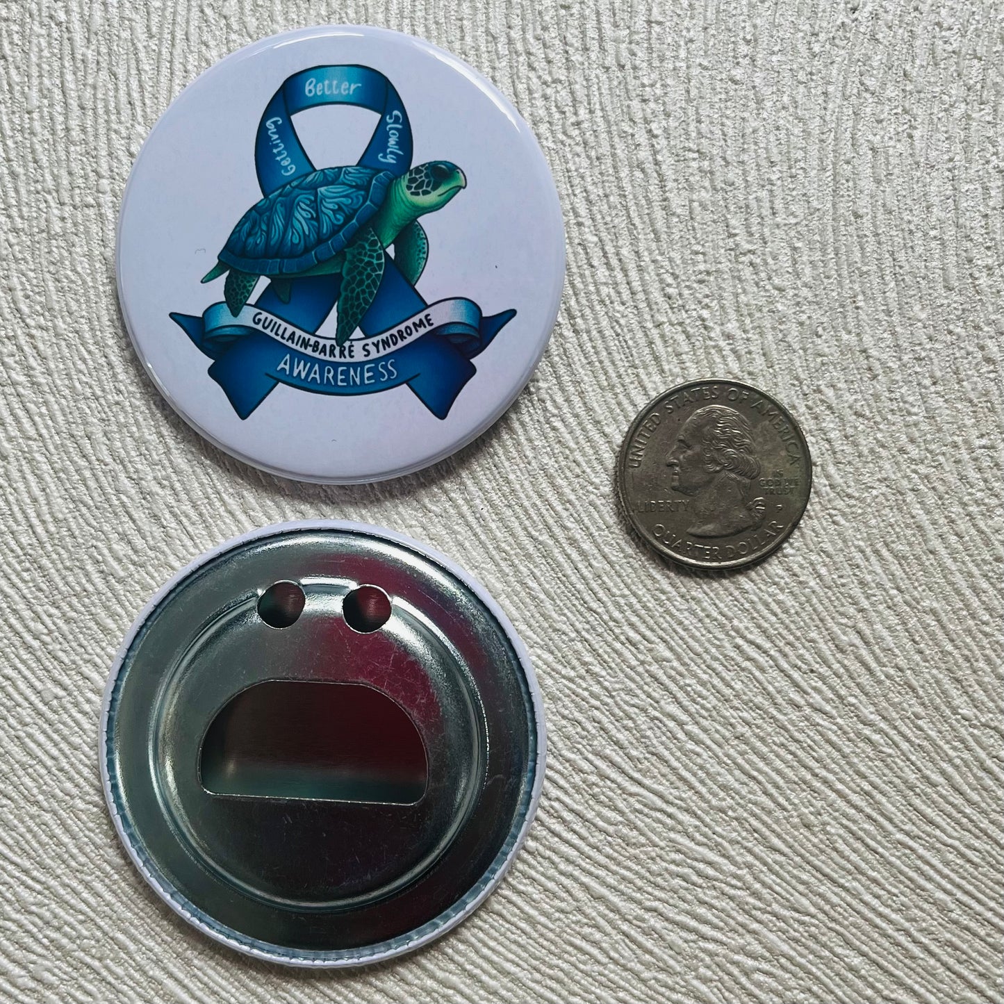 GUILLAIN-BARRE SYNDROME Awareness Collection - Magnet, Ornament, Pins, Bottle Opener, Keychain - Choose your style