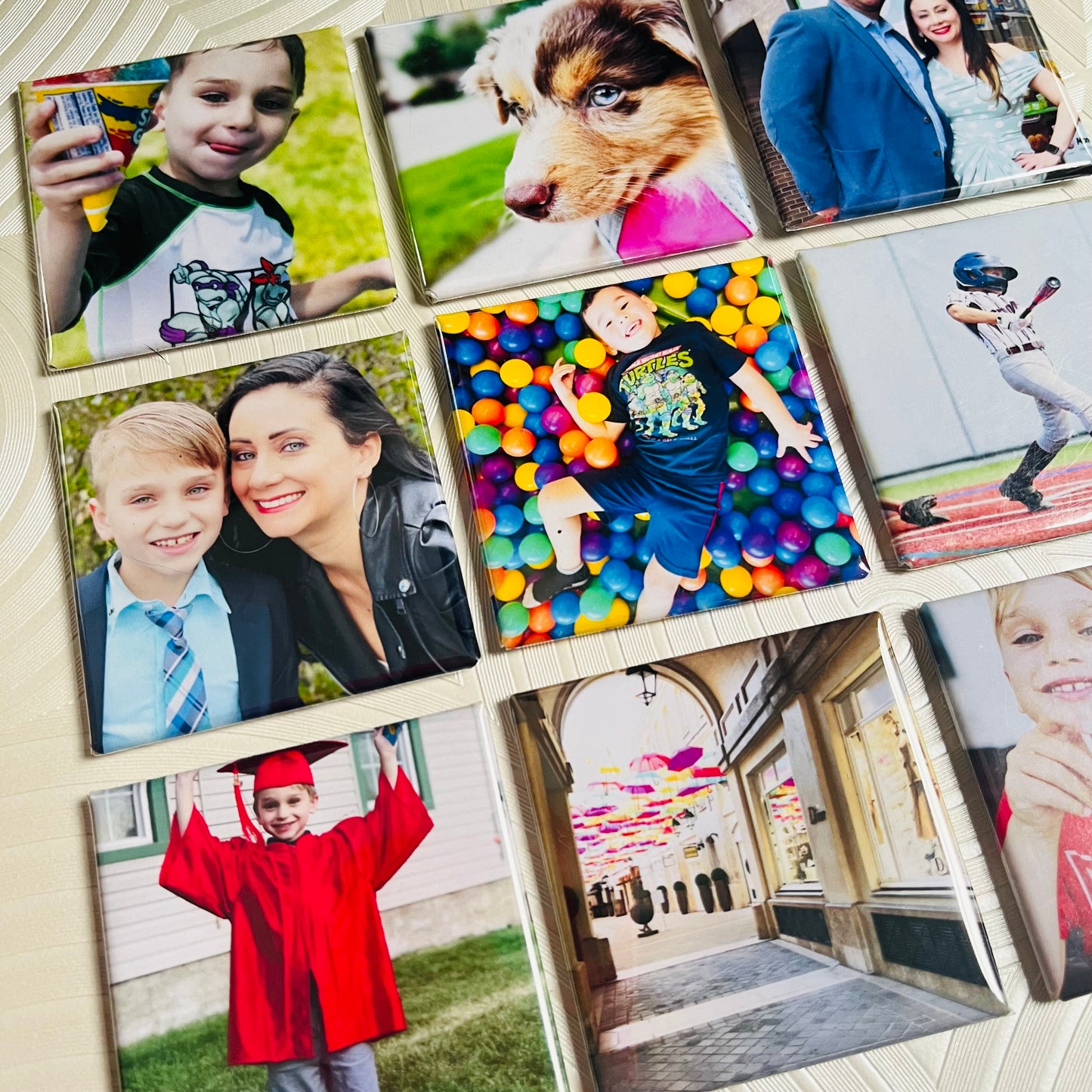 Set of (9) Custom SQUARE 2"x2" Personalized Photo Magnets - VHS Fundraiser