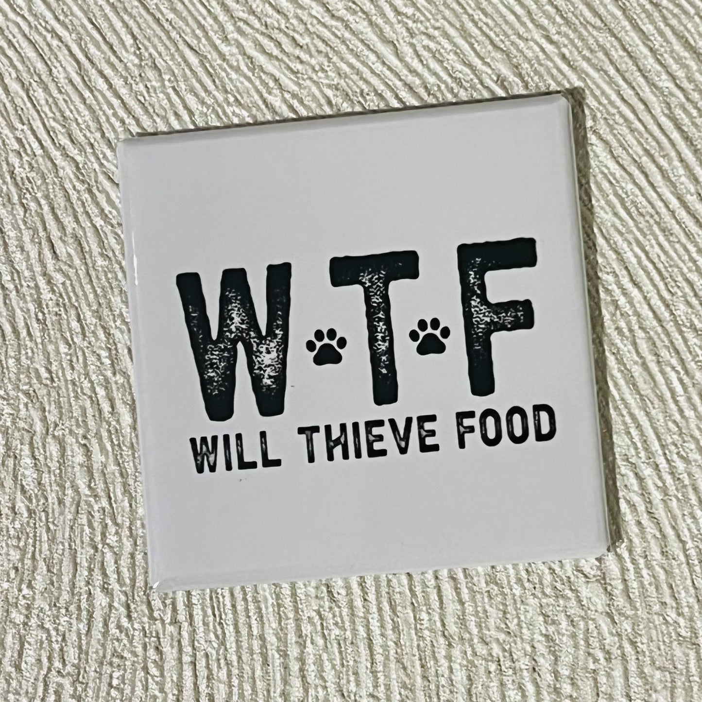 WTF, WILL THIEVE FOOD 2x2 MAGNET