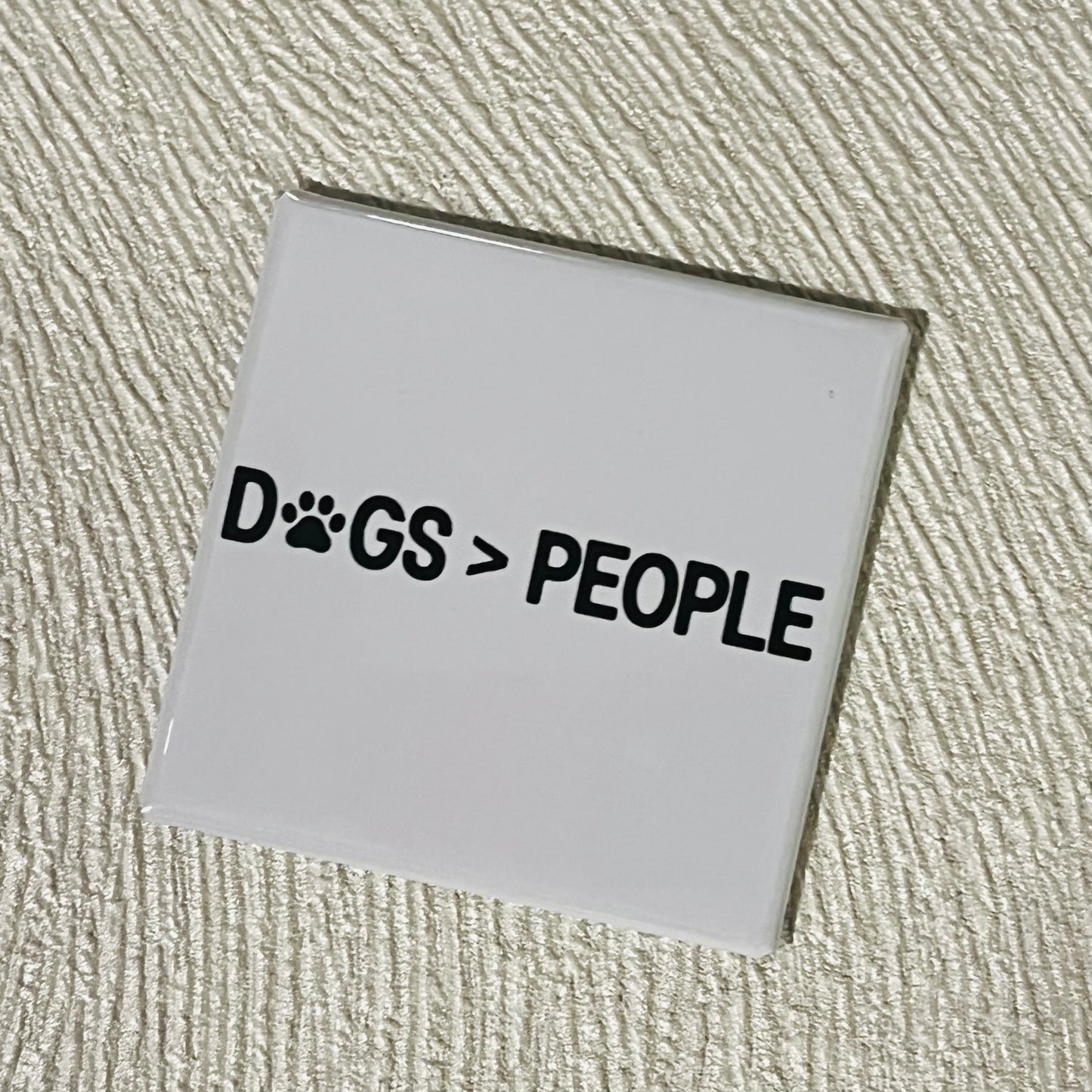 DOGS > PEOPLE FUNNY 2x2 MAGNET