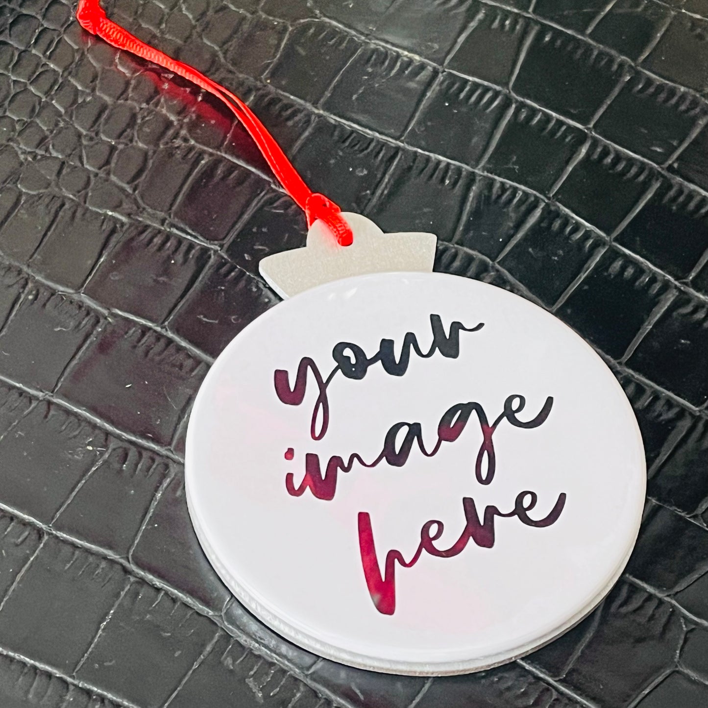 Personalized Photo Christmas Ornament - Upload your own photo!
