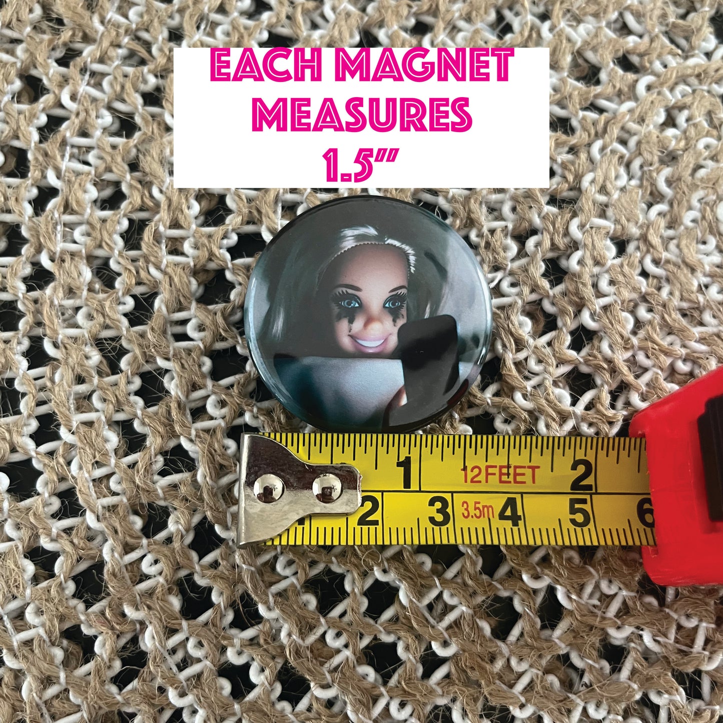 Funny Moody Doll Meme Magnet Set – Set of 12 | Snarky Fridge Magnets | Emotional Support Kitchen Decor