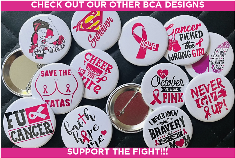 SAVE THE TATA'S - BREAST CANCER AWARENESS 2.25" PINBACK BUTTON