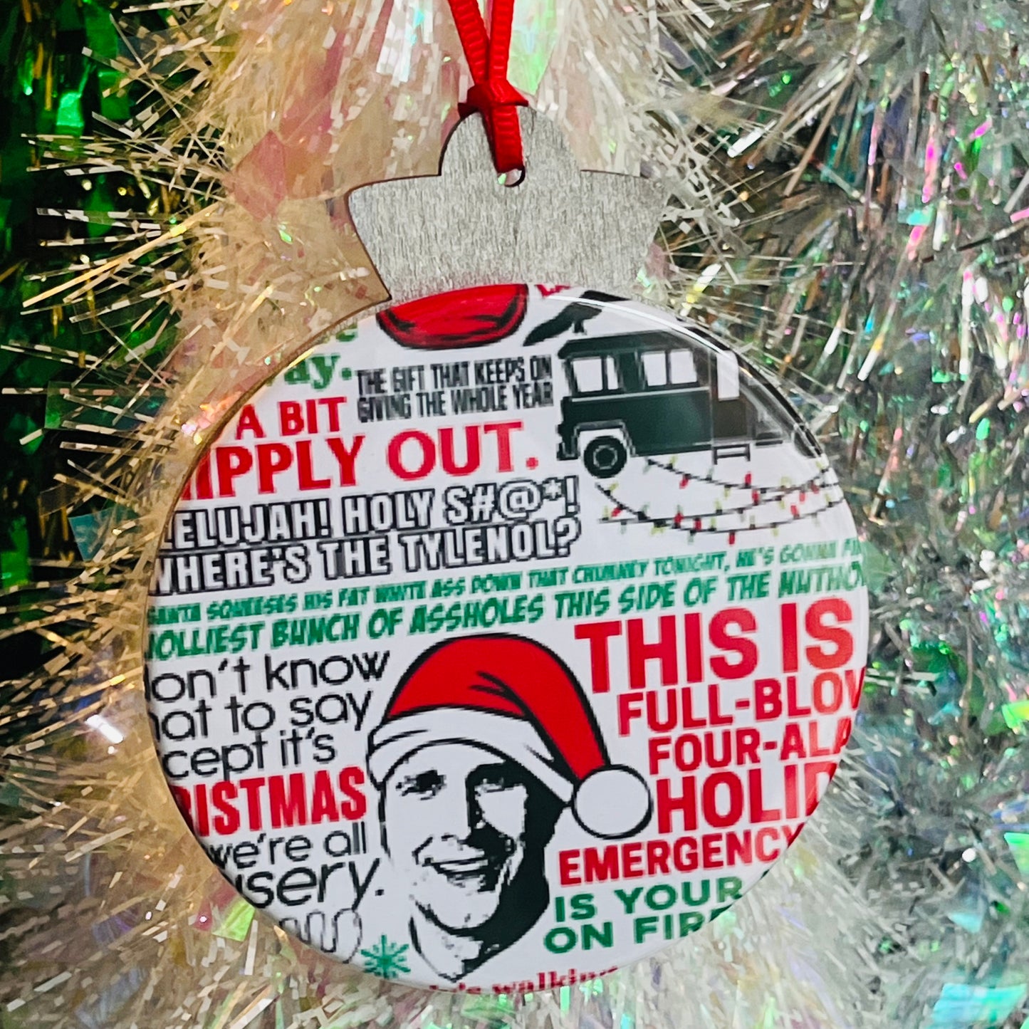 CLARK GRISWOLD QUOTES CHRISTMAS ORNAMENT